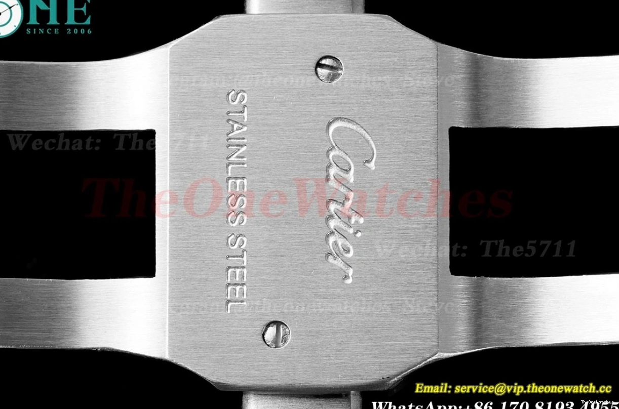 Dial White SS 42mm AF De Ballon Cartier Bleu SS A2824 1219